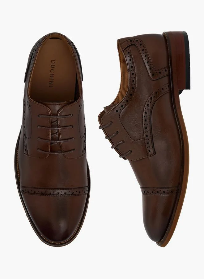 DUCHINI Men Lace-Up Derby Shoes